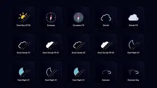 Animated Weather Icons Pack for Unity 16-30