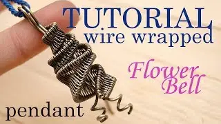 TUTORIAL - wire wrapped pendant, tutorial instrukcja jak zrobić wisior techniką wire wrapping