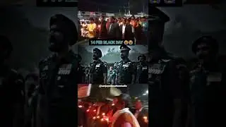 Tribute to Martyr Soldier of Pulwama Attack #blackday #pulwama #tribute #rip #crpf #14february