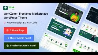 WorkZone Freelance Marketplace WordPress Theme Tutorial #2 | One-Click Demo Import