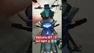 Yamaha mt15 tail light #mt                  #taillight#rgb#bike #yamaha