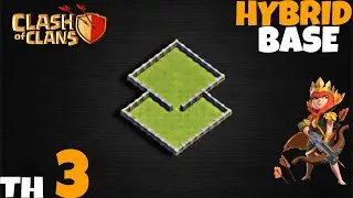 Unbeatable base for town hall 3| Best Base 2021 |Hybrid base |Trophy base |Megapad |