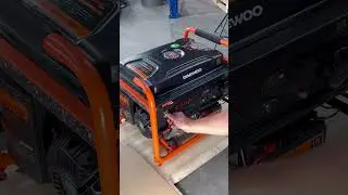 Генератор DAEWOO работающий на двух видах топлива: бензин или газ😎👍#shorts