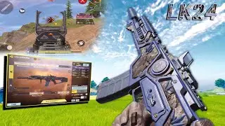 This LK24 have ZERO AIM SHAKE in LONG RANGE | Best LK-24 GUNSMITH in CODM BR | Solo vs Squads