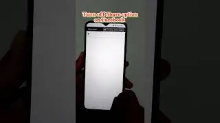 Turn off Share post on Facebook