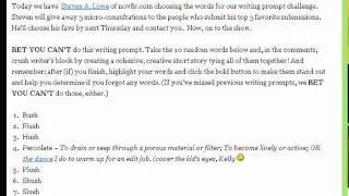 Writing Prompts #107 - Creative Copy Challenge #107