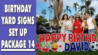Birthday Yard Sign / Set Up Package 14