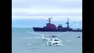 Russian Amphibious Helicopter Fails to Take Off Afloat