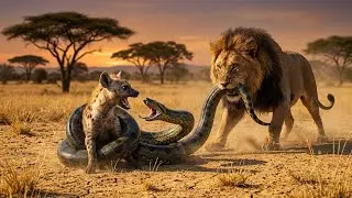 A Helpless Hyena Was Attacked by a Giant Snake &mdash; What the Lion Did Next Shocked Everyone Watching