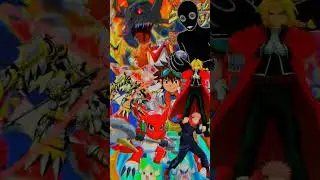 Shoutmon X7 Superior Mode VS Anime || 1K SUBS #digimon #anime #debate #whoisstrongest #dragonball