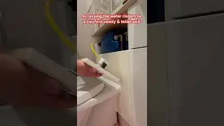 Accessing the water cistern on a twyford vanity & toilet unit- How to open a toilet water tank. #diy