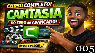 Curso de Camtasia 2025 #005. Grava&ccedil;&atilde;o de tela (tela cheia, &aacute;rea personalizada, aplicativos)