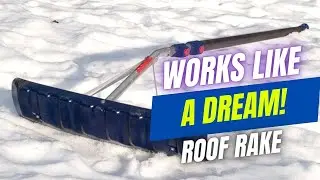 Guide : How to Remove Snow From Roofs || True Temper Telescoping Roof Rake Using Guidance