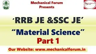 Technical  [Part 1] Important Questions, Material Science for RRB JE  and SSC JE 2019 | FREE PDF