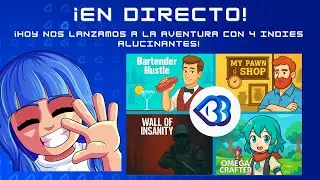 💙Probando 4 juegos indie en directo | &iexcl;Simuladores, acci&oacute;n y coop! 💙 Sorteo con Overgie