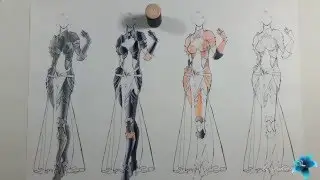 Урок по раскрашиванию металла ~ Зарисовка в круге с использованием ручек Chameleon Pens