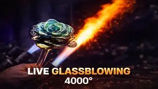 LIVE Glassblowing &ndash; Real-Time Process at 4000&deg; (No Script, No Edit)