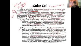 Solar Cell : Construction, Working Principle and Applications Explained in Hindi