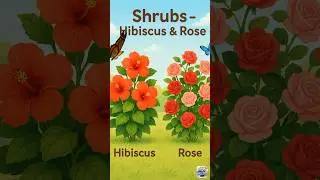 Learn Shrubs 🌿 | Part 1| 10 Shrubs name with their picture and spelling |Kids learning|#Miniworldz