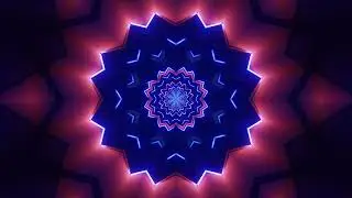 Neon light Blue neon star visual motion background design vj loop in 4k #motiongraphics #neon #4k