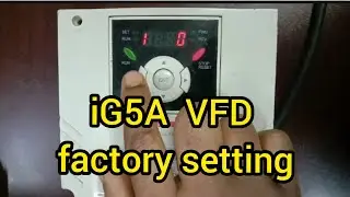 Ls iG5A Inverter factory reset | default setting