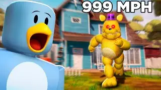 Escaping FAST FREDBEAR in Hello Neighbor!