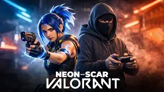 Neon With Scar Valorant gameplay