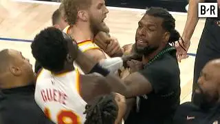 Naz Reid Goes at Mo Gueye After Getting Tripped