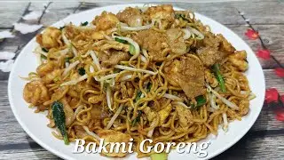 Bakmi Goreng Ala Chinese Resto ~ Chow Mein, Noodle Stir Fry | Nael Onion