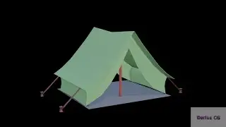 Blender Low Poly Tent | Blender Low Poly Camping