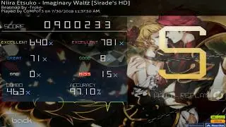 [osu!Mania - 4K] Niira Etsuko - Imaginary Waltz [Sirade's HD] 2.66* - 97.10% - My First +50pp Play !