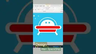 How to Design Alien Space Ship in PowerPoint || [CREATIVE M.S. School] (1080P HD)