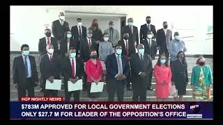 $783M APPROVED FOR LOCAL GOVERNMENT ELECTIONS - ONLY $27.7M FOR LEADER OF THE OPPOSITION OFFICE