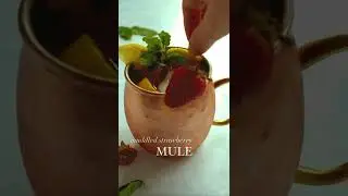 Muddled Strawberry Kentucky Mule #shorts #food