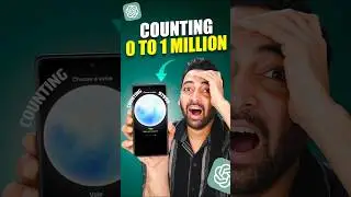 Asking ChatGPT To Count To 1 Million🤐 #shorts