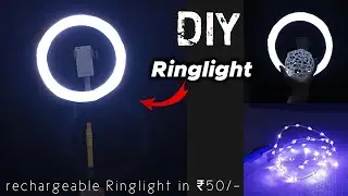 Homemade ring light 🌟  do it yourself LED ringlight #shorts