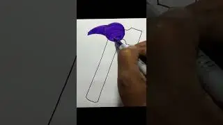Speed sketch of a hammer for beginners/#shorts/#hammerDrawing/ How to draw a hammer with brush pen