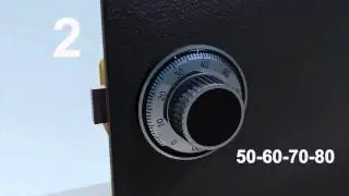 LA GARD Mechanical Lock: 4-Wheel - How to Change the Factory Combination