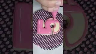 Pink Number 5 Cookie Design #cookies #sugarcookies #spedup #cookiedecorating