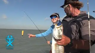 Fishing with Captain George Strader STX Tackle Ultimate Cork out of SPI Texas!