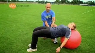 Reverse Bridge with Swiss Ball