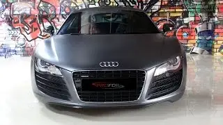 CAR WRAP DUBAI - AUDI R8 CHARCOAL METALLIC
