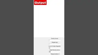 Projectile GUI with user input values #pythonprogramming #css #phython