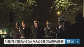 Annual Veteran's Day parade in downtown Grand Rapids