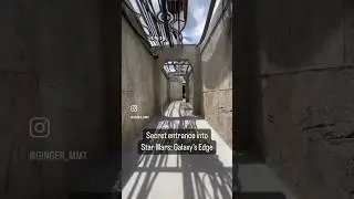 Secret Entrance to Galaxy&rsquo;s Edge #shorts #gingermmt #galaxysedge #galacticstarcruiser #starwars