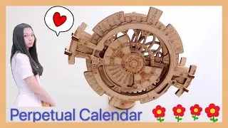 【Wooden Puzzle】Perpetual Calendar LK201 3D Wooden Puzzle,  Build, and Review.