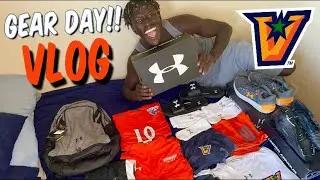 D1 ATHLETES  *NEW UNDER ARMOUR*  GEAR DAY VLOG / TRAINING & PHYSICAL EXAMS | UTRGV 2020