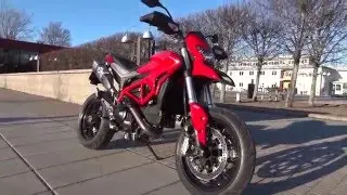 Ducati Hypermotard 821 2014 Walkaround and Short Ride