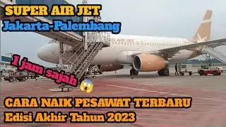 Tutorial naik pesawat terbang untuk pemula_Jakarta ke Palembang 1 jam ajibbb!!!