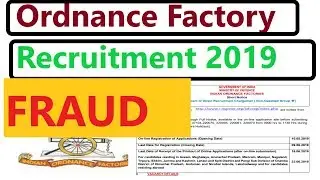 Ordnance Factory Recruitment 2019 Chargemen | OFB Recruitment 2019 |